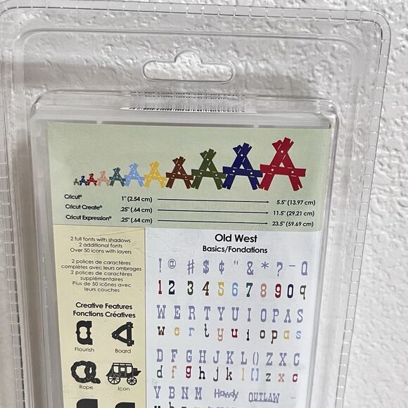 Cricut Font Cartridge Old West ABC Cowgirl UP! Cowboy Western New Sealed 291549 - Picture 6 of 9